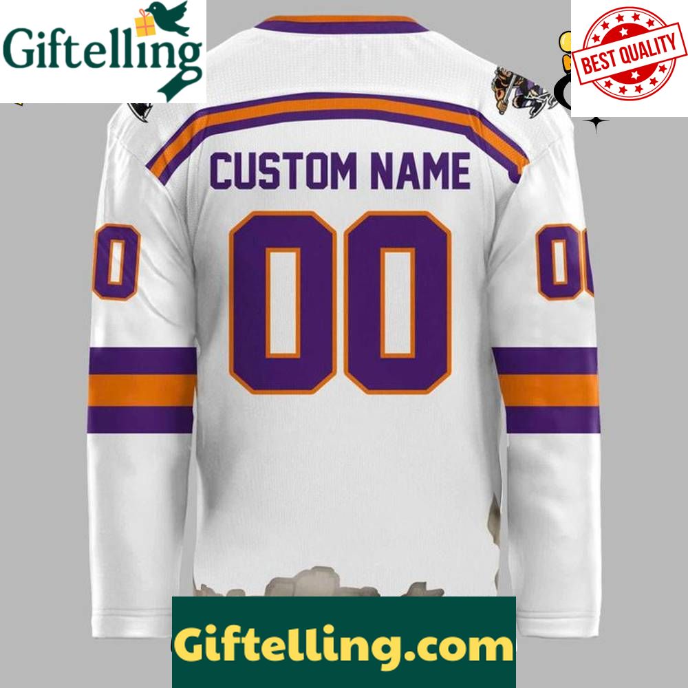 Knoxville Ice Bears Special New Season 2526 Hockey Jersey  White