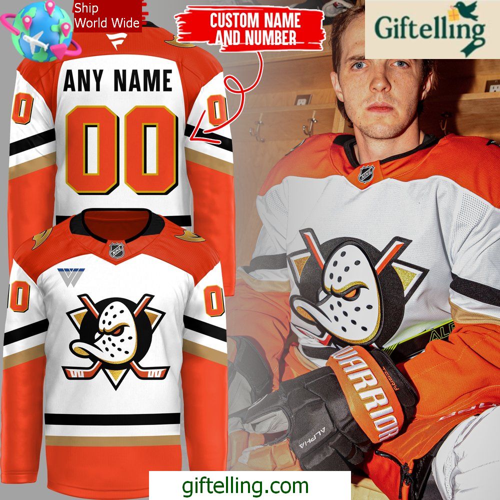 Limited Edition Anaheim Ducks Orange Country Jersey New Logo 2024