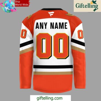 Limited Edition Anaheim Ducks Orange Country Jersey New Logo 2024