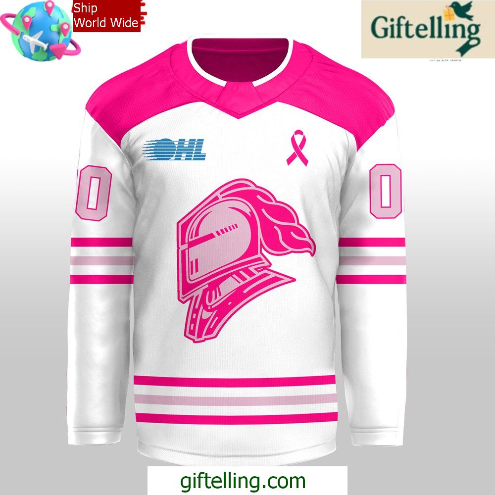 London Knights Pink In The Rink 2024 Hockey Jersey