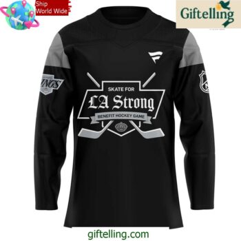 Los Angeles Kings LA Strong 2025 Black Jersey