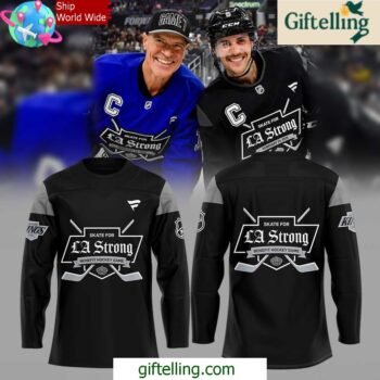 Los Angeles Kings LA Strong 2025 Black Jersey