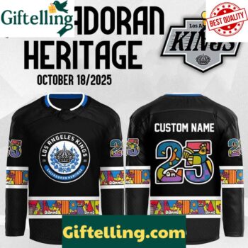 Los Angeles Kings x 2025 Salvadoran Heritage Custom Hockey