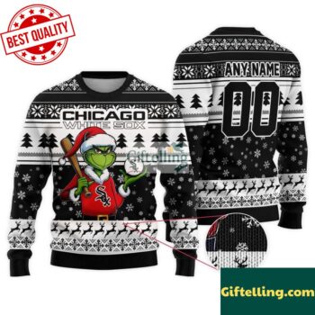 MLB Chicago White Sox Grinch Christmas Ugly Sweater