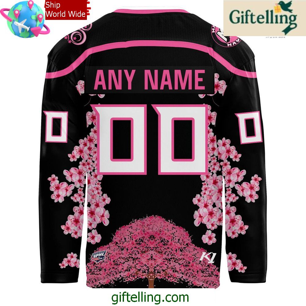 Macon Mayhem Cherry Blossom 2025 Hockey Jersey Macon Mayhem Cherry Blossom 2025 Hockey Jersey
