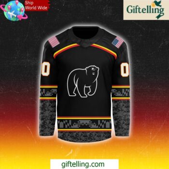 Maryland Black Bears Veterans Day Special Hockey Jersey