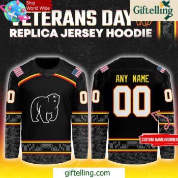 Maryland Black Bears Veterans Day Special Hockey Jersey