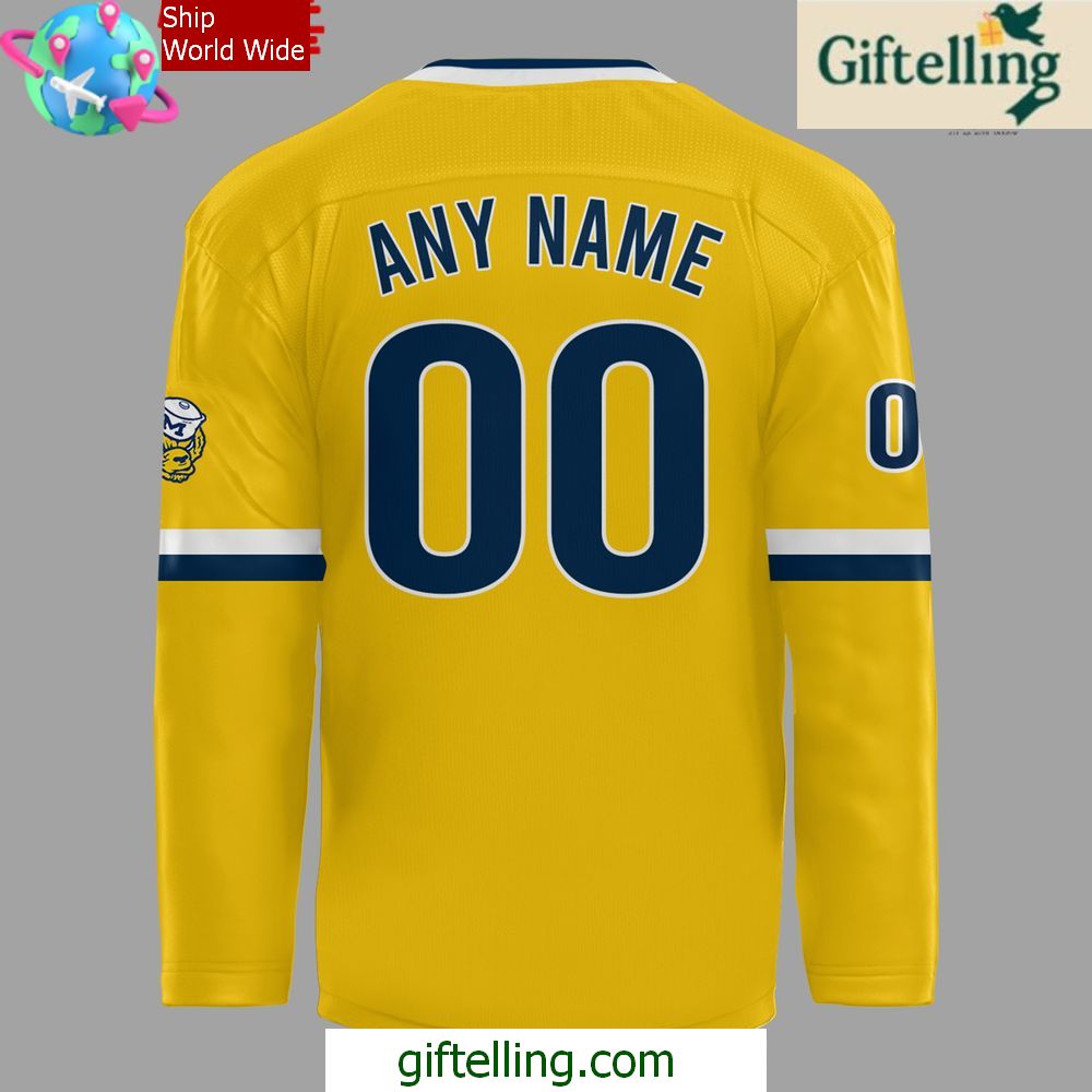 Michigan Wolverines Wrigley Field Frozen Confines 202425 Hockey Jersey Michigan Wolverines Wrigley Field Frozen Confines 202425 Hockey Jersey