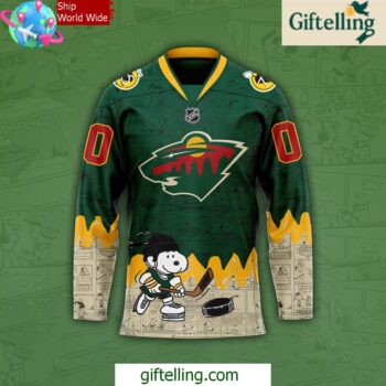 Minnesota Wild 75th Anniversary of Peanuts Jersey