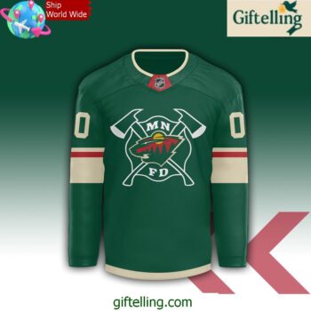 Minnesota Wild Firefighter Appreciation Night Special Hockey Jersey