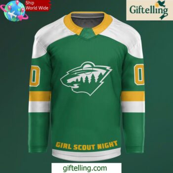 Minnesota Wild Girl Scout Night Special Edition Hockey Jersey