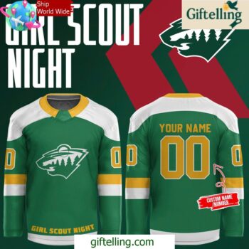 Minnesota Wild Girl Scout Night Special Edition Hockey Jersey