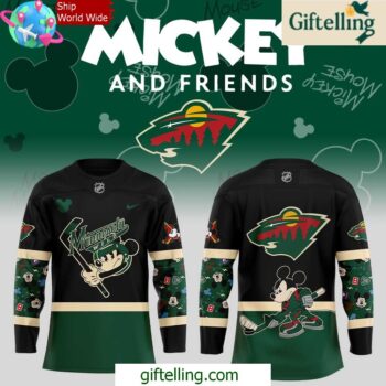 Minnesota Wild Mickey Friends Special Hockey Jersey