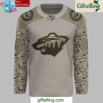 Minnesota Wild Military Appreciation 2024 Hockey Jersey