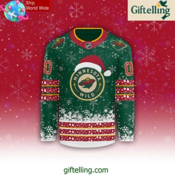 Minnesota Wild NHL Merry Christmas 2024 Hockey Jersey