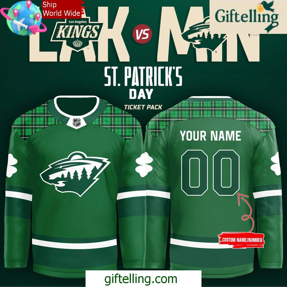 Minnesota Wild St Patricks Day 2025 Jersey