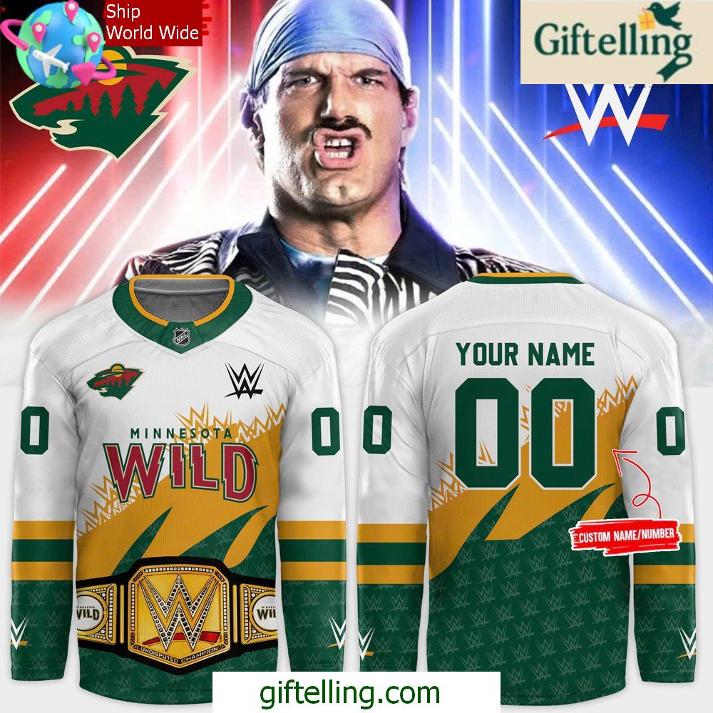 Minnesota Wild WWE Night Special Edition Hockey Jersey