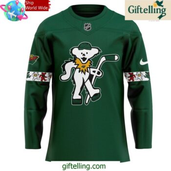 Minnesota Wild x Grateful Dead Night Special Edition Green Hockey Jersey