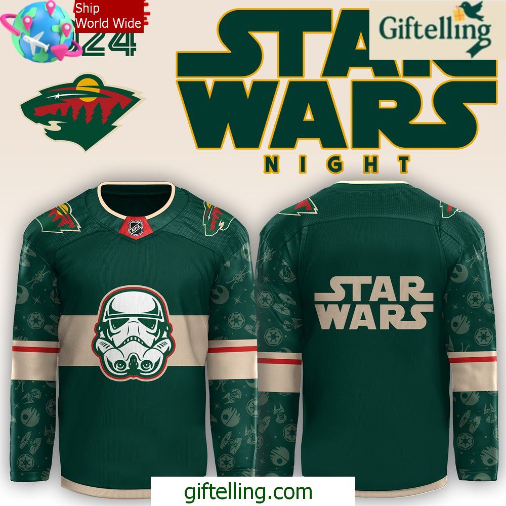 Minnesota Wild x Star Wars Night 2024 Hockey Jersey