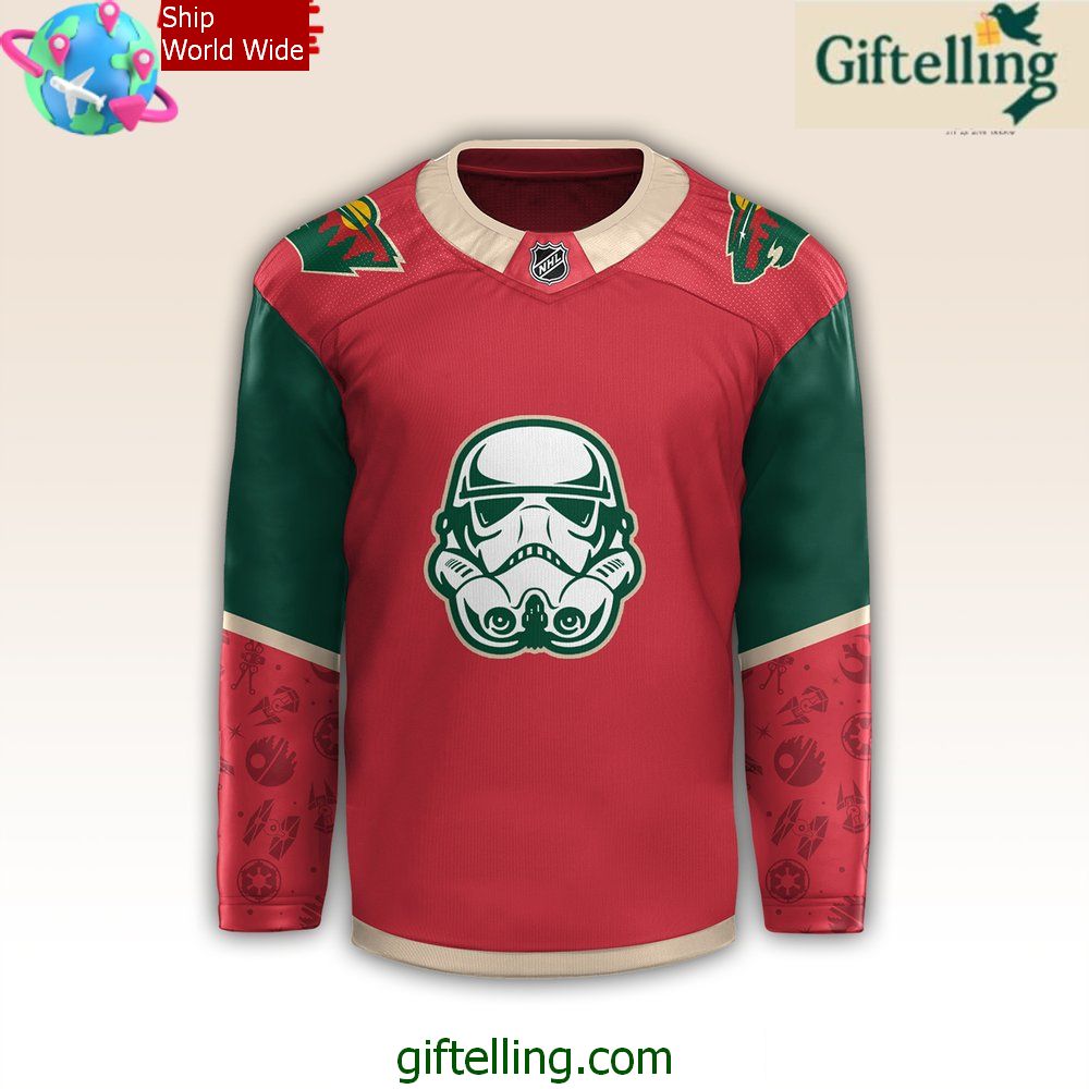Minnesota Wild x Star Wars Night 2024 Red Hockey Jersey Minnesota Wild x Star Wars Night 2024 Red Hockey Jersey