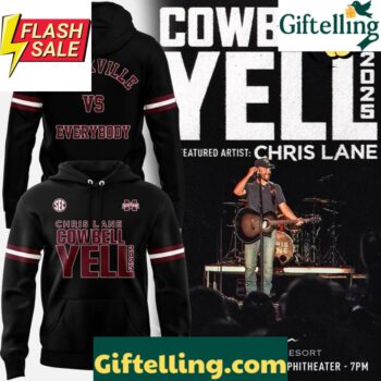 Mississippi State Bulldogs x Lane Cowbell Yell 2025 Special Hoodie