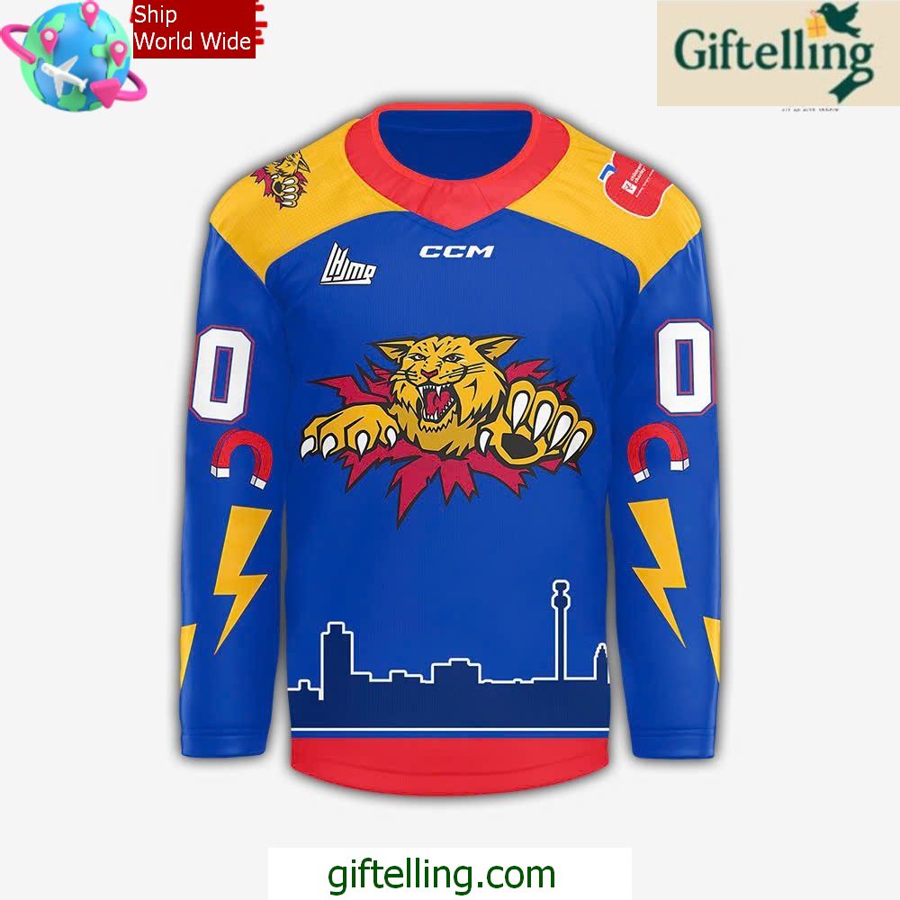 Moncton Wildcats CHL 2025 Hockey Jersey Moncton Wildcats CHL 2025 Hockey Jersey