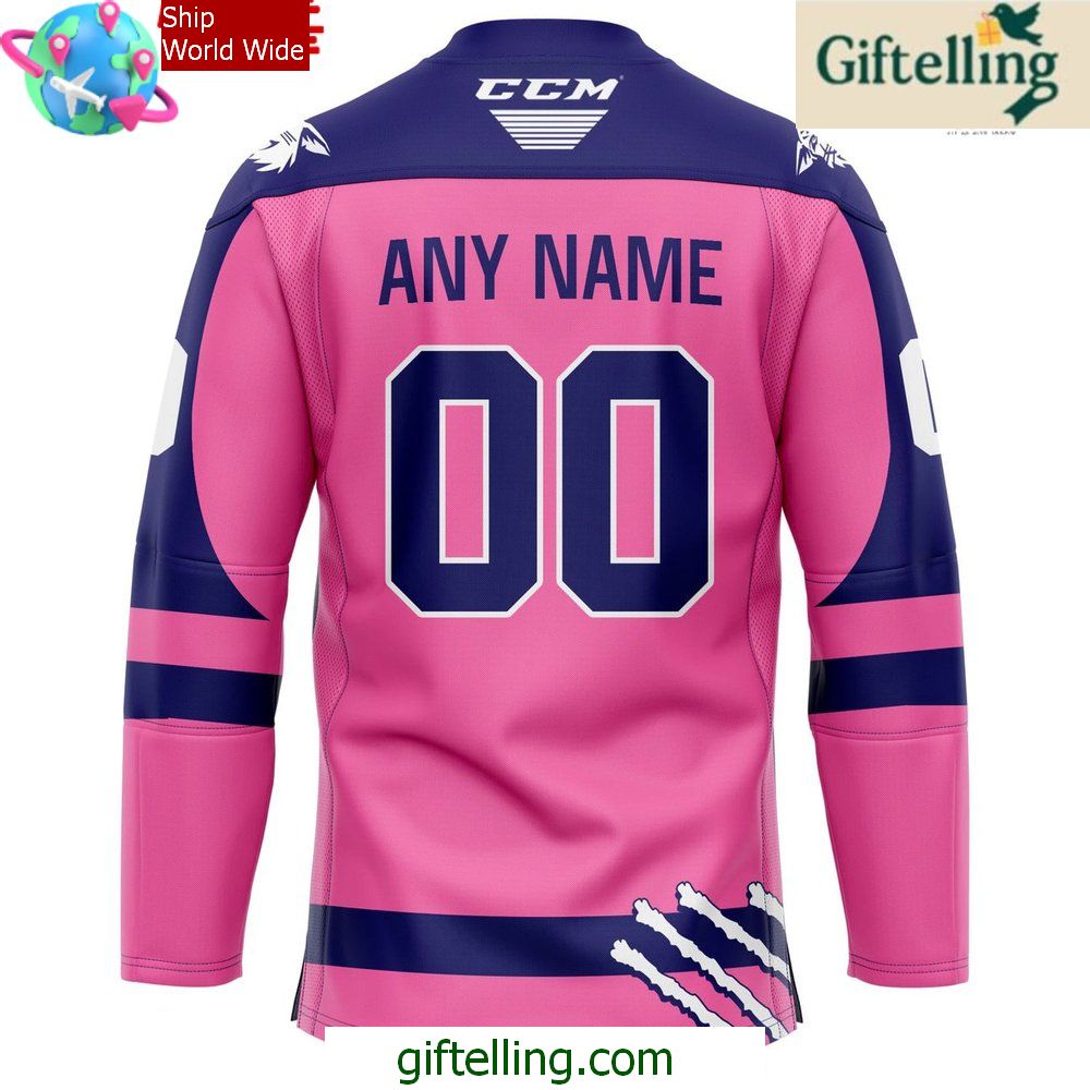 Moncton Wildcats Pink in the Rink 2025 Hockey Jersey Moncton Wildcats Pink in the Rink 2025 Hockey Jersey