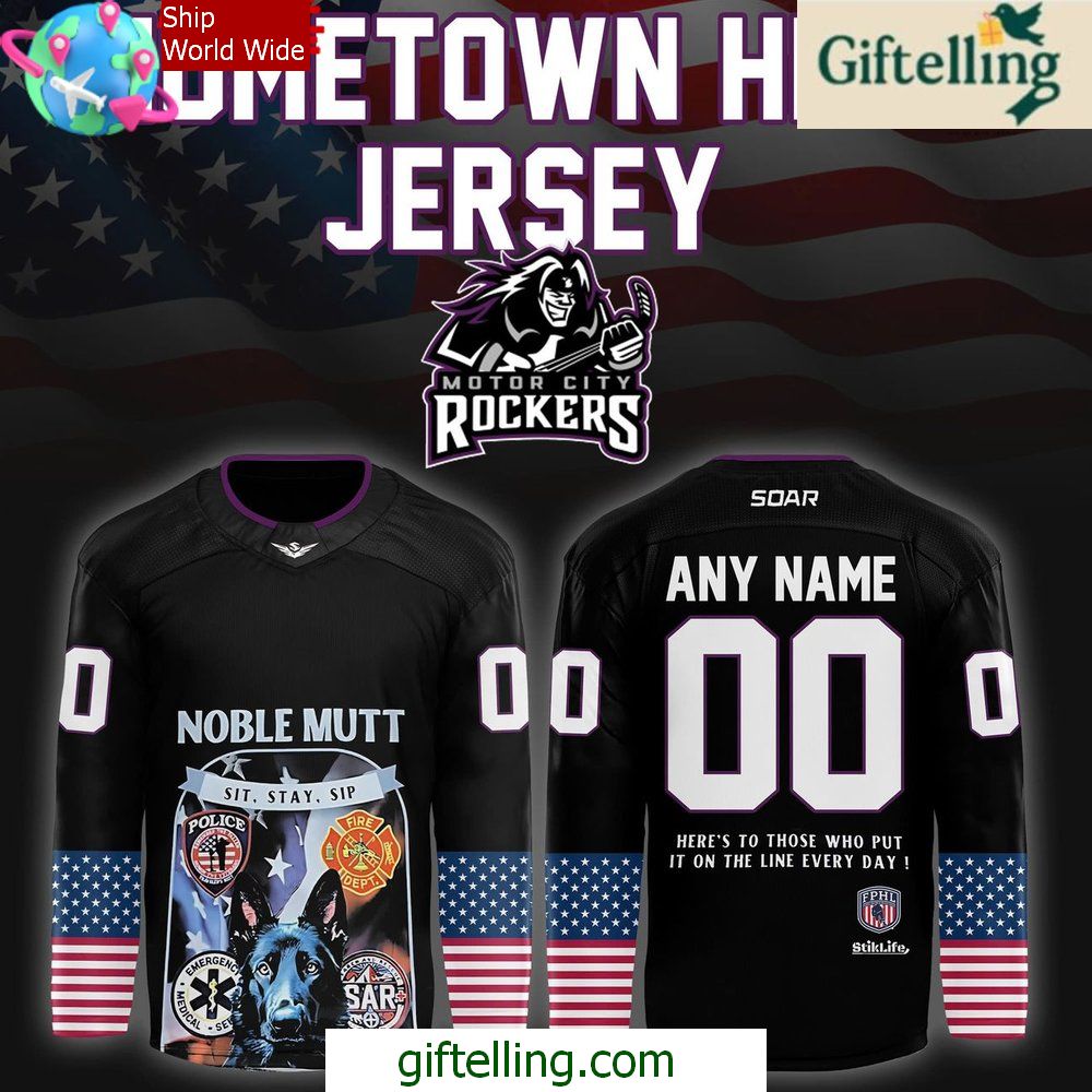 Motor City Rockers Home Town Hero 2025 Hockey Jersey