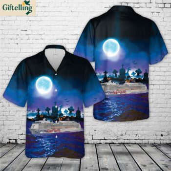 NCL Norwegian Cruise Line Pride of America Halloween Hawaiian Shirt 1