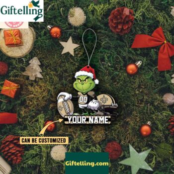 New Orleans Saints x The Grinch Christmas Acrylic Ornament