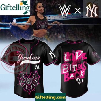 New York Yankees 2025 AJ Lee Live Bites Back Dream Brave Way Baseball Jersey