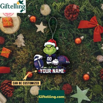 New York Giants x The Grinch Christmas Acrylic Ornament