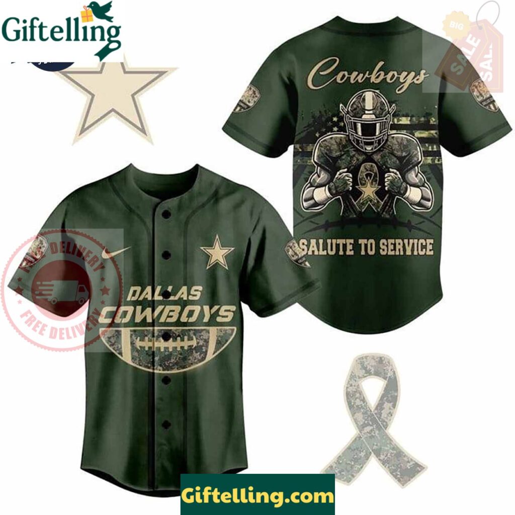 NFL Dallas Cowboys Breast Cancer Awareness Baseball Jersey