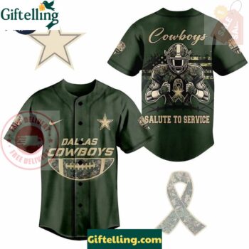NFL Dallas Cowboys Breast Cancer Awareness Baseball Jersey