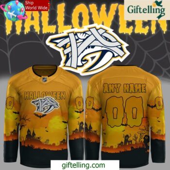 Nashville Predators Halloween 2024 Special Edition Hockey Jersey