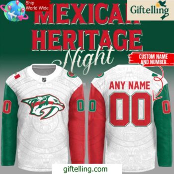 Nashville Predators Mexican Heritage Night 2025 Hockey Jersey