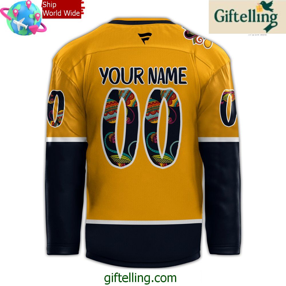 Nashville Predators x Hispanic Music Heritage Night 2024 Special Hockey Jersey Nashville Predators x Hispanic Music Heritage Night 2024 Special Hockey Jersey