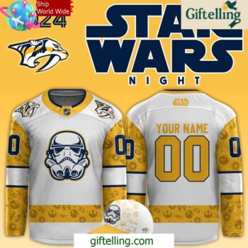 Nashville Predators x Star Wars Night 2024 Custom Hockey Jersey
