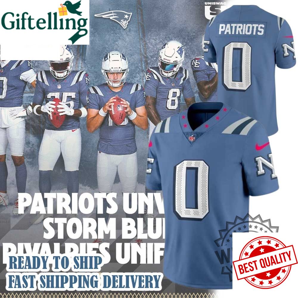 New England Patriots 2025 Rivalries Custom Name Football Jersey