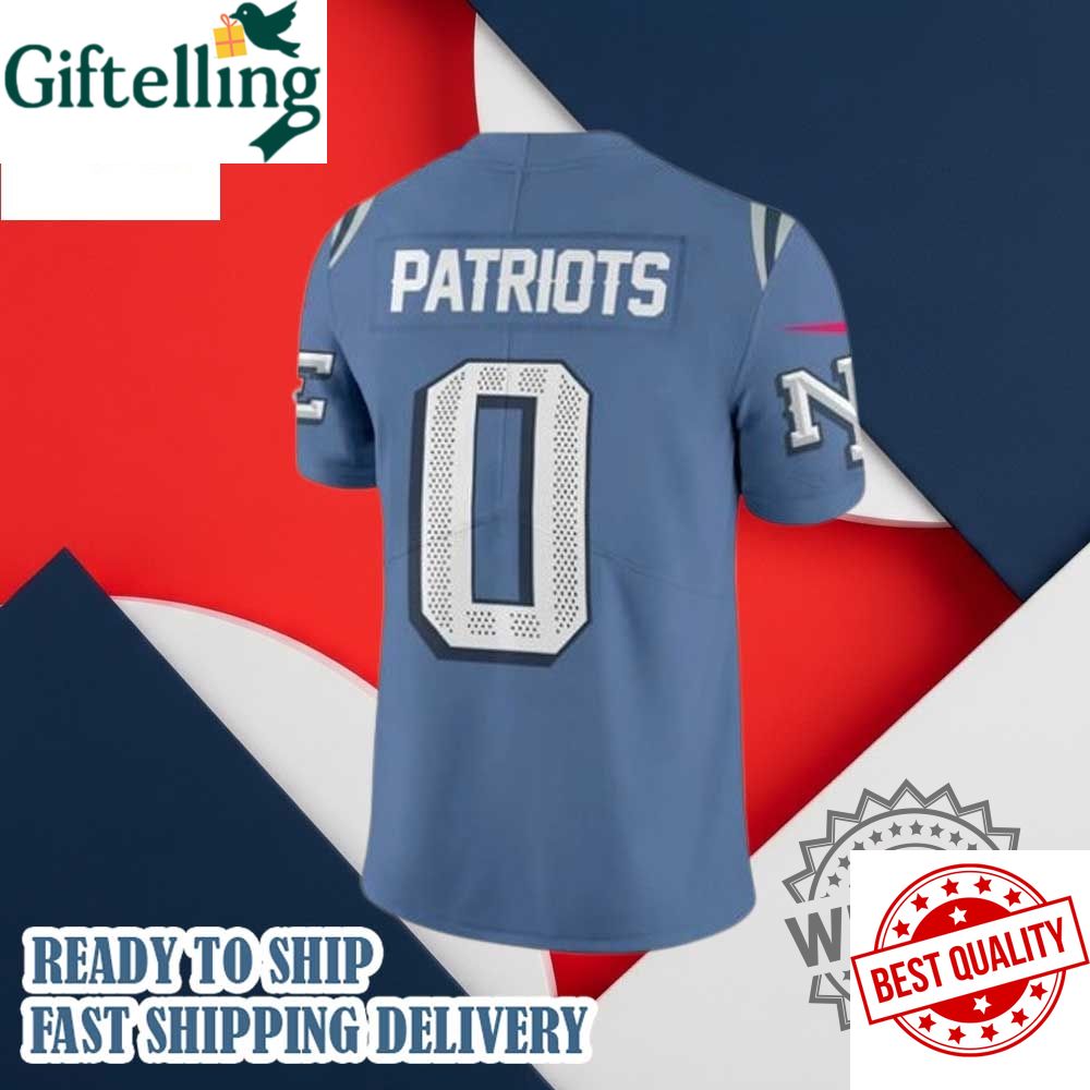 New England Patriots 2025 Rivalries Custom Name Football Jersey