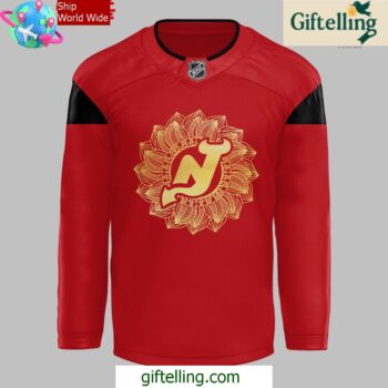 New Jersey Devils Asian and Pacific Islander Heritage Night 2025 Red Hockey Jersey 2