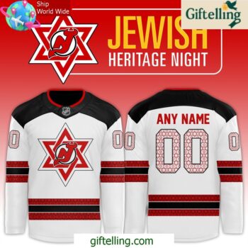 New Jersey Devils Jewish Heritage Night 2024 Hockey Jersey