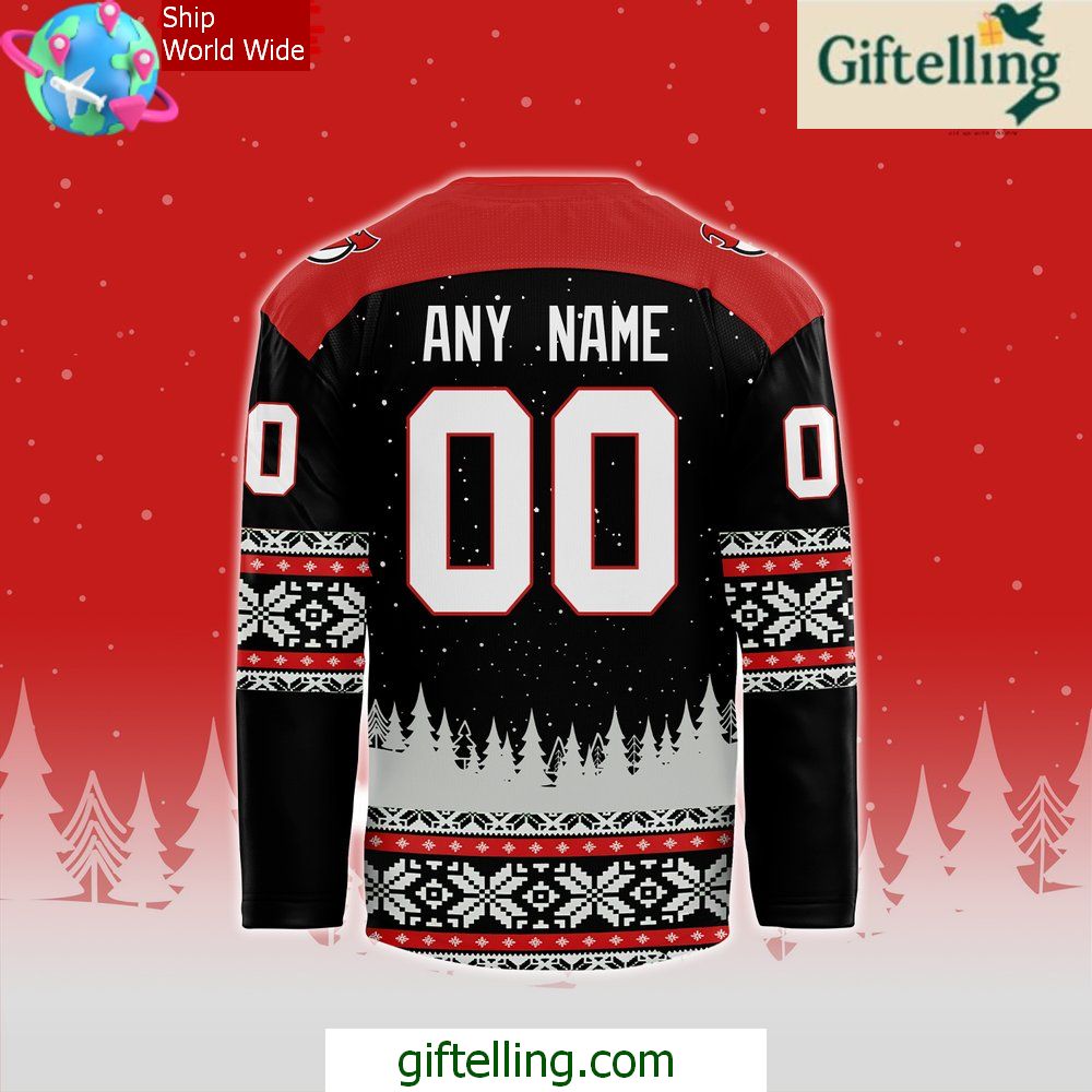New Jersey Devils Merry Christmas Holiday Special Hockey Jersey New Jersey Devils Merry Christmas Holiday Special Hockey Jersey
