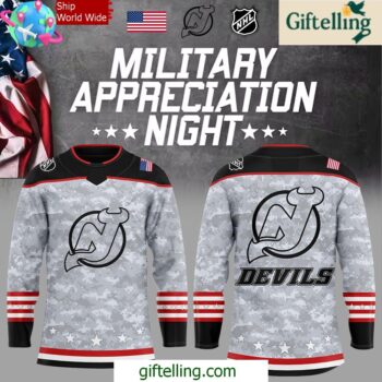 New Jersey Devils Military Appreciation Night Special Hockey Jersey