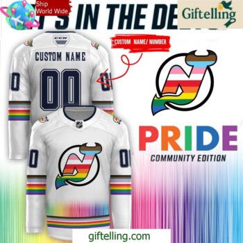 New Jersey Devils x Pride Community Special Edition Hockey Jersey