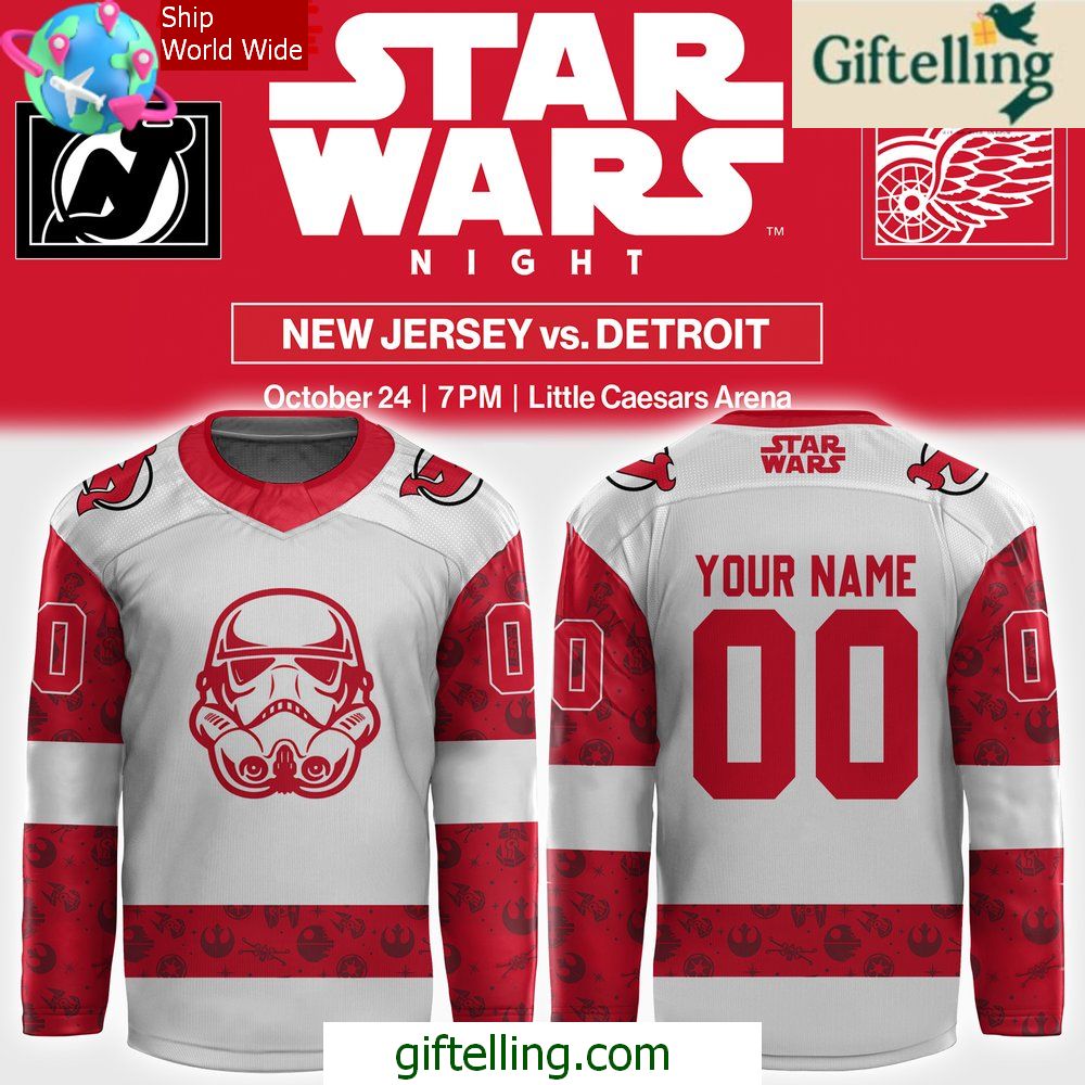 New Jersey Devils x Star Wars Night 2024 Hockey Jersey