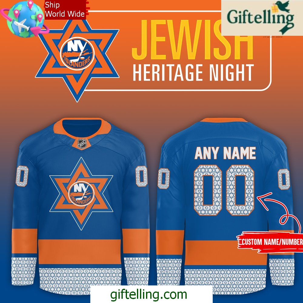 New York Islanders Jewish Heritage Night Special Hockey Jersey