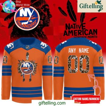 New York Islanders Native American Heritage Month 2024 Hockey Jersey