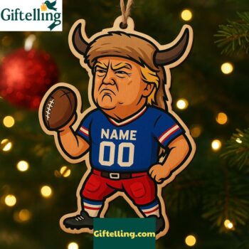 Nfl Bills Trump 2025 Christmas Ornament