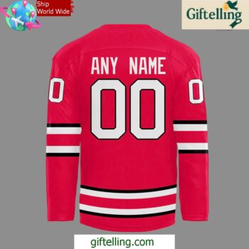 Ohio State Buckeyes 2024 Red Hockey Jersey